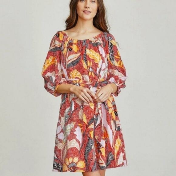 Elizabeth & James Mini Dress Marika Garden Brunch Shower Brunch Vacation - Picture 1 of 8